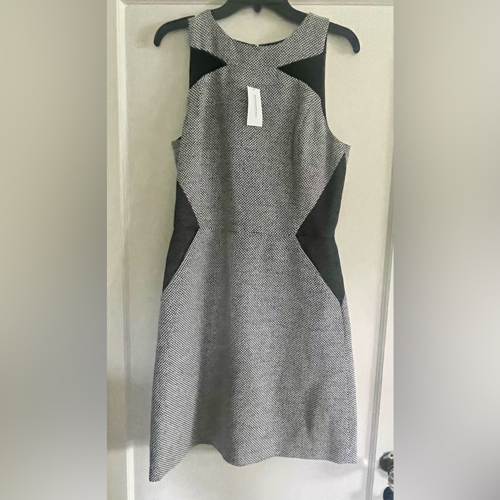 Banana Republic unworn, w/tags sz US 10 Tall tweed & mesh sheath dress